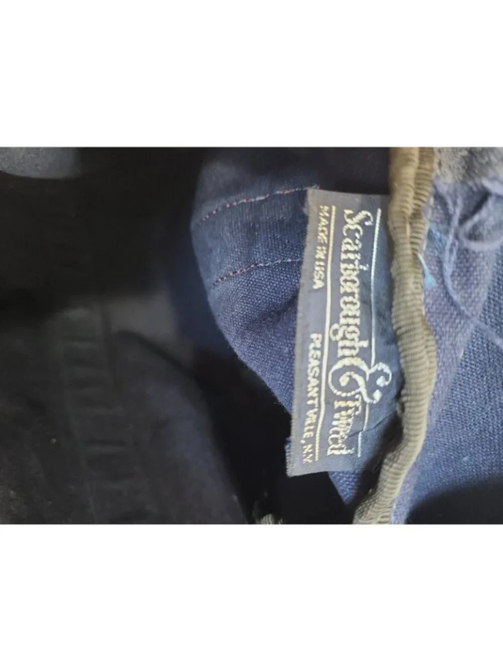 Scarborough & Tweed Canvas Duffle Banker Bag Blue Made in USA Goldman Sachs